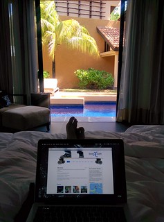 Plans: catch up on Internet, go for a bike ride, swim in that pool.