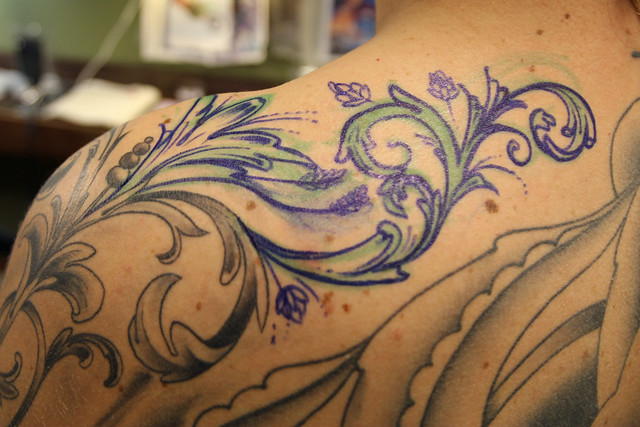 Freehand filigree drawing by Joshua Bowers