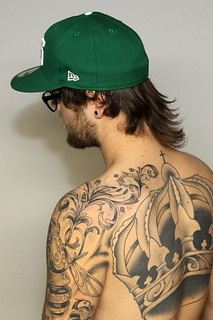 Tattoo - Healed shoulder filigree