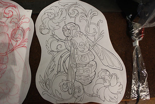 Art - Joshua's original mechanical bee drawing