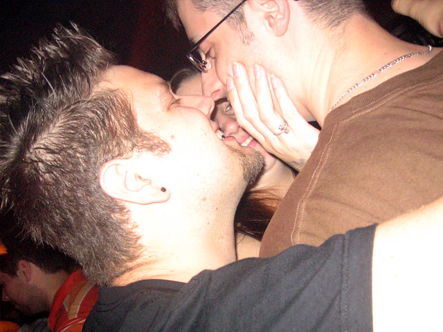 They made out so much I thought I'd join