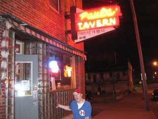 Josh outside Paul's Tavern