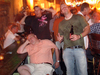 Some sleepin dude @ The Busted Lift