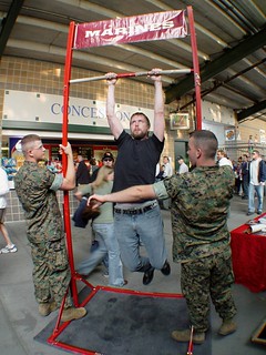 Cedric doing 6 pull-ups