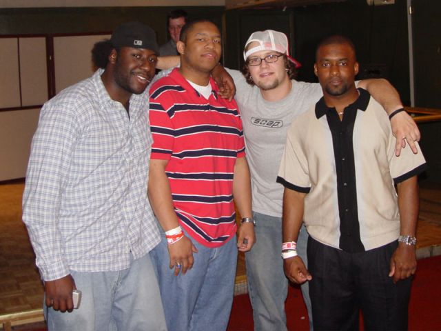 Justin, Big D, me, and D-wiz