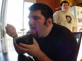 Kevi eating marguerita jello