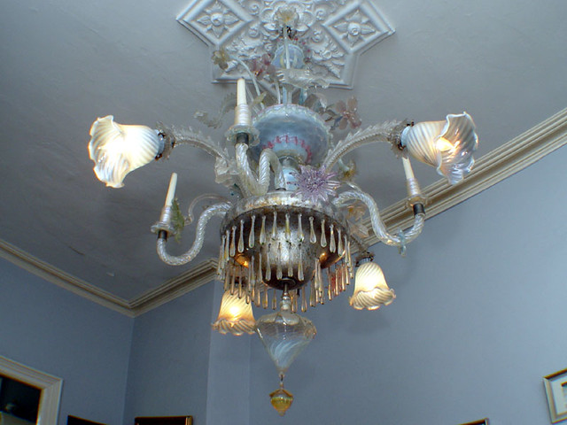A Crazy Japenese Blown Glass Chandelier