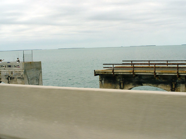 Gap in the old Key West Bridge