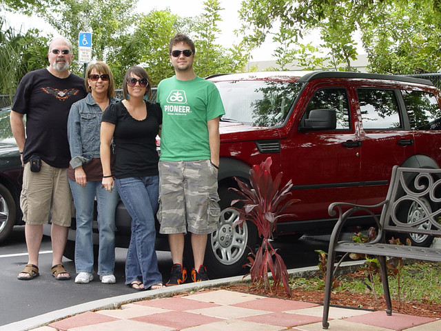 Leaving Miami for Key West with our Dodge Nitro