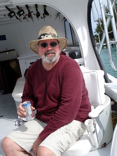 Jeff was ready for a beer once we got back to calm water