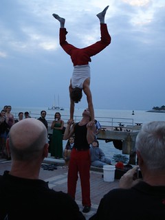 Street Performers on the Dock