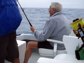 Ned Pullin in a Sail Fish