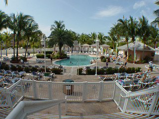 Pool at our hotel - the Hilton Double Tree