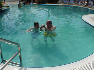 Playing with the cam underwater