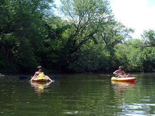 Kayaking - Vicki and Kari