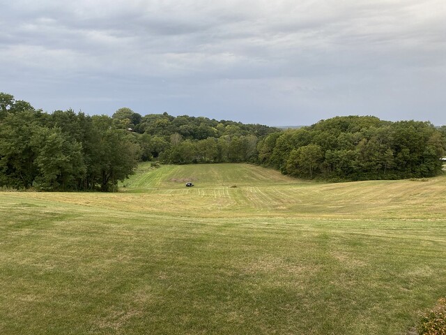 Parked the camper at the bottom of mom's hill