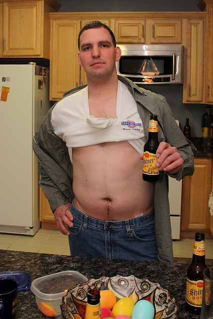 Chuck, gettin it started at Jed's house