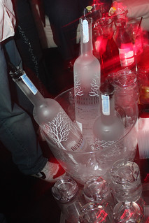 So we got bottle service... 3 bottles of Belvedere