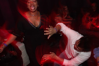 Nathan D - Nathan doin some sort of Jazzy hands while Cheryl dances