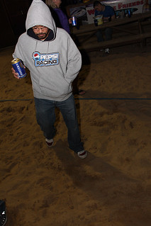 Nathan D - Walking across the sand pit to the back of Jesse's Oaks