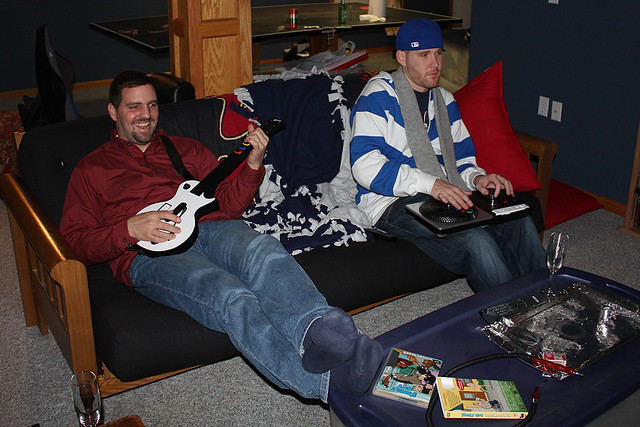 Video games and Champagne!