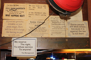 Printed Signs at Ozzy's