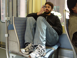 Josh using a cell phone - always funny