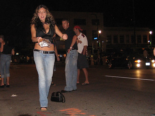 I don't even remember if she kicked it or not