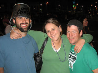 Monical - Josh, Monica, and some Hockey Star?