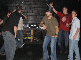 Dancing - at what may or may not have been a gay bar.