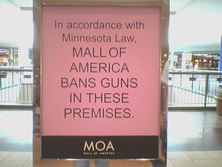 Gun - Mall of America Bans Guns in These Premises