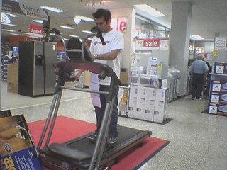 Nathan D - Nathan heeling on the treadmill