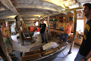 Hanging out in the "barn"