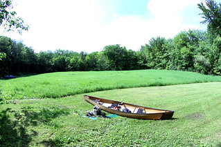 The meadow that Jeff and I portaged our gear to