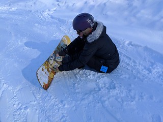 Snowboarding - "Don't look at me"