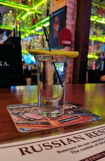 Drinks - Infused vodka and a pickle