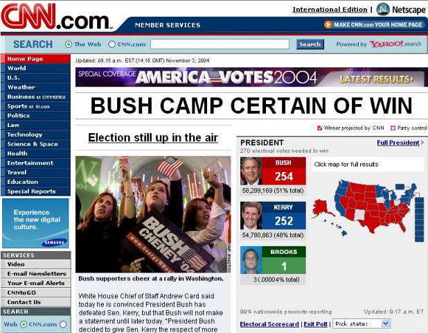 I got 1 electoral vote!