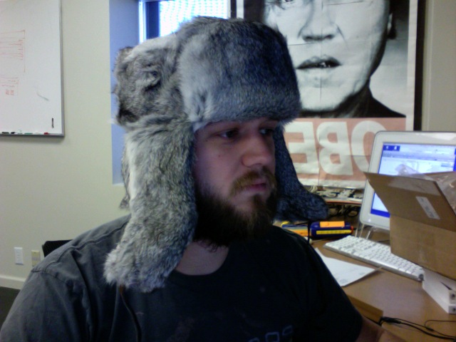 My Mad Bomber Hat Came, haha.
