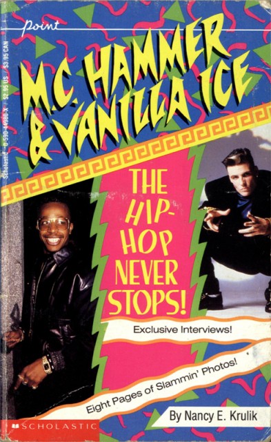 I found this old MC Hammer/Vanilla Ice book when unpacking some old boxes that my parents gave me