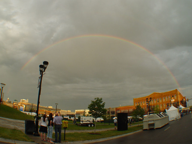 Rainbow at the Des Moines Art Fest