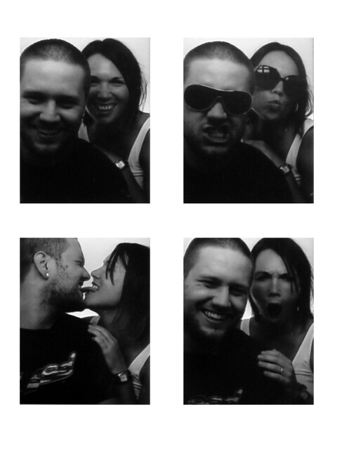 Kari and I in the Threadless Photobooth