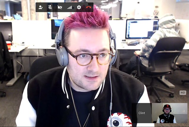 Havin a meeting about coats