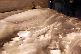 Snow - A snow drift beside our house