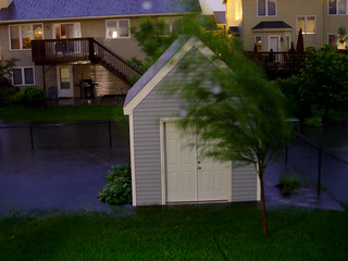 Flood - Back Yard Flood - My Shed probably has water in it (30s exposure around 12:45am)