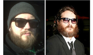 Vic made me a pic, haha.  Apparently I looked like Joaquin Phoenix.