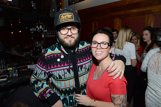 Derek Brooks and Kari Brooks - Slightly underdressed for a formal party. Photo by Michael Watson