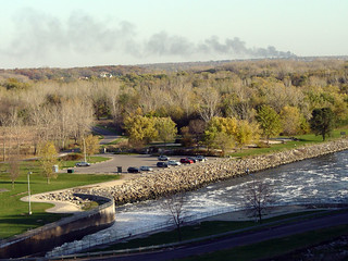 Barton Solvents Explosion from the Saylorville Dam