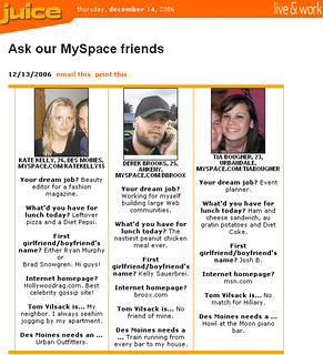 Tia and I were in Juice!  haha