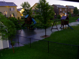 Flood - Back Yard Flood - River through the yards (30s exposure around 12:45am)