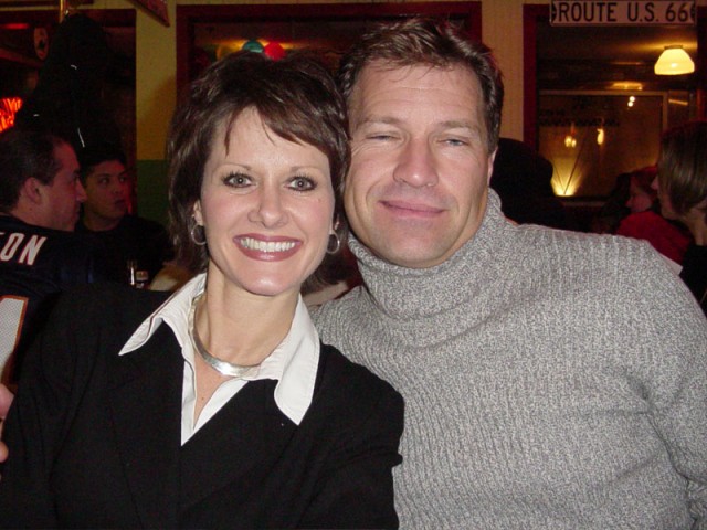 Dad and Mom eat at Ed's